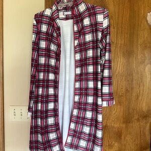 SweetHoney Red and Black Plaid Cardigan